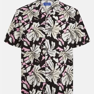 JACK JONES JORCABANA TENCEL AOP SHIRT Size L
